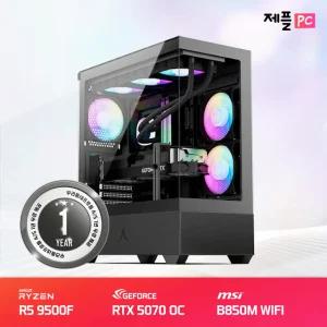 AMD 라이젠5-5세대 9500F MSI MAG B850M 박격포 PNY 지포스 RTX 5070 EPIC-X RGB OC D7 12GB  G22