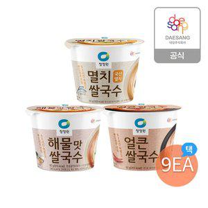 [청정원][본사직영]청정원 컵쌀국수 92g 9개 골라담기(멸치/얼큰/해물)