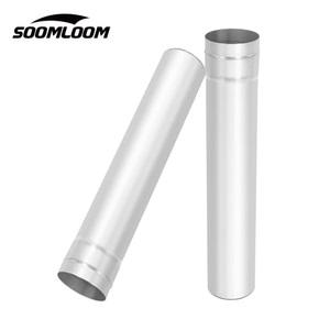 화목난로연통 Soomloom 티타늄 스토브 연장 굴뚝 파이프 캠핑 장작 에 쓰다 부품 63x360mm