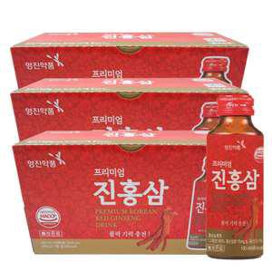 영진약품 프리미엄 진홍삼 100mlX30병/홍삼 대추 계피 농축액 약국 드링크 음료
