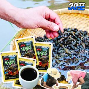 영월 동강청정 자연산 다슬기 농축액 100ml x 30포 엑기스 다슬기즙 진액 원액  100%국내산 올갱이