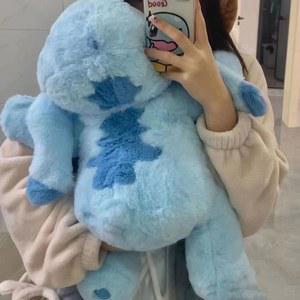디즈니 카와이 스티치 봉제 인형 장난감 귀여운 애니메이션 릴로 방 장식 쿠션 베개 소녀 선물
