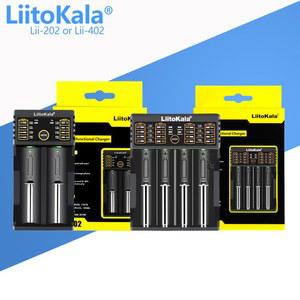 LiitoKala Lii 202 402 18650 스마트 배터리 충전기 1.2V 3.7V 3.2V 26650 18500 18350 17500 16340 14500