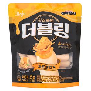 천하장사 더블링 콰트로치즈 400g (25g 16개입) 소시지