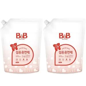 [보리보리/비앤비]비앤비 섬유유연제 자스민 1500ml 리필형 2입