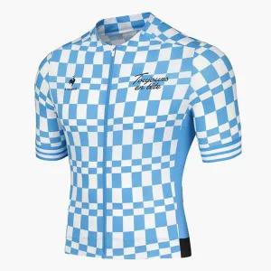 [르꼬끄](강남점)70% OFF] 사이클 남성 체크 져지 / MID BLUE (QO221CPJ42)