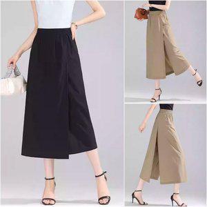 랩 치마바지 2컬러 허리밴딩 꾸안꾸룩 FREE size