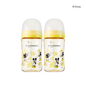 더블하트 모유실감 디즈니 에디션 미키 클래식 240ml 트윈팩 / PPSU 젖병