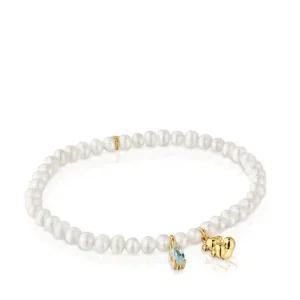 펄 앤 토파즈 볼드베어 팔찌 /Elastic Vermeil Bracelet Pearl and Topaz BoldBear /311561640