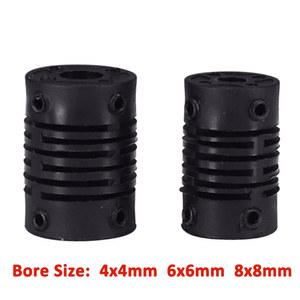 보어 4x4mm 6x6mm 8x8mm 나일론 플라스틱 플렉시블 커플링 커플러 커플링 인코더 탄성 모터 커플링,