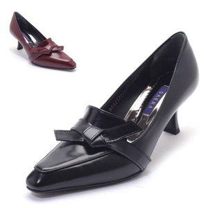 [세라] 여성 소가죽 리본 펌프스 구두 스틸레토힐 S22P527 컬러 2종 6CM..