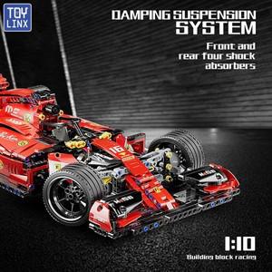 RC 레고 호환 F1 RC 경주용 자동차 빌딩 세트 MOC 리모컨 빌딩 블록 멋진 소장용 모델 자동차 키트 빌딩 장