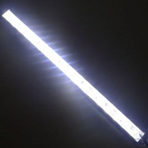 LEDENET 12인치 6500K-7000K 화이트 슈퍼 브라이트 18LED 5050 수족관 LED 스트립 조명 방수 알루미늄 12V DC 선형 막대 램프(냉백색, 길이 12인치)