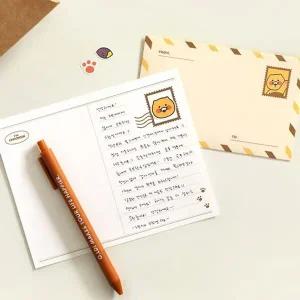 [하프클럽/]카카오프렌즈 춘식이 베이직 자재 편지지 세트