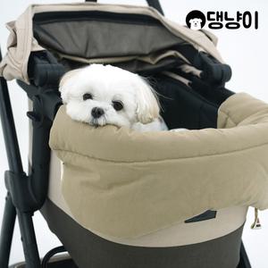 [댕냥이]강아지 유모차가드 냉감 코튼 사계절 양면 코튼 쿨베어 쿠션