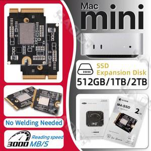 Mac Mini SSD 업그레이드 키트 M4 1TB/2TB 솔리드 스테이트 드라이브 교체 Apple 스토리지 확장용 툴킷 포함 DIY 설치