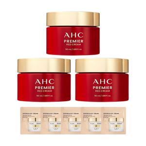 AHC 프리미어 레드 크림 50ml x3 + 쟈스 크림 샘플5매 /미백/주름/보습