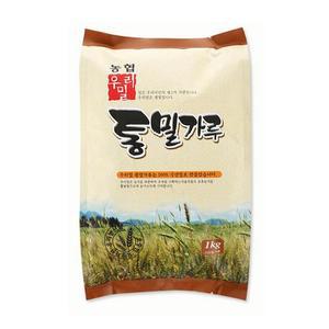국산밀 100% 한국 우리밀 농협 우리밀 통밀가루 1kg (2+1) 총 3개