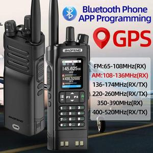 바오펑 UV-32 GPS 무전기 10W 블루투스 휴대폰 앱 프로그래밍 멀티 밴드 AM 1000CH 타입-C 장거리 UV-5R 햄