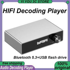 USB 무손실 오디오 디코딩 플레이어 음악 HiFi Fever 블루투스 5.3 리시버 휴대용 타입-C WAV FLAC APE MP3