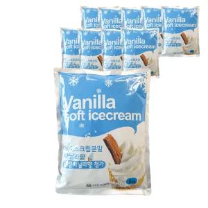 서강 아이스크림 바닐라향 분말 1kg X 10개 소프트 파우더