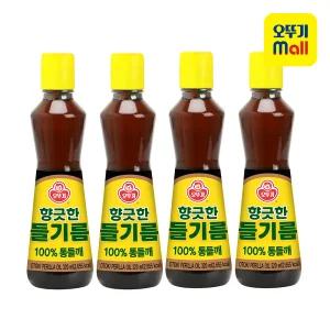 오뚜기 향긋한들기름 320ml 4개