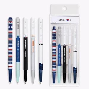 디자인 볼펜1갑(12세트) 아이러브코리아볼펜(5P) 한국디자인볼펜 독도 독도볼펜