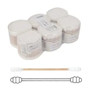 원통 회오리 면봉 300개 양면/개별/국산/소독/구강/유아/검정/마이크로/압출/귀면봉/나무/긴면봉/검정색/귀