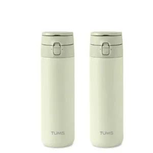텀스 엘프 원터치 텀블러 450ml 2PK - 라이트올리브