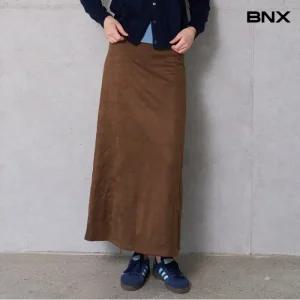 데일리 스웨이드 롱 스커트 (BX3SK006L0)