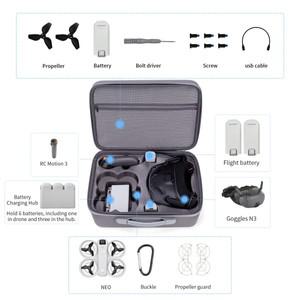 DJI 네오 모션 플라이 모어 콤보 여행 상자 보관 가방 고글 N3/RC 3 운반 케이스 드론 액세서리