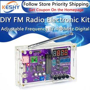 DS TP DIY 전자 솔더 디지털 108MHZ 키트 프로젝트 연습 RDA5807S 라디오 주파수 디스플레이 가변 납땜 87 FM