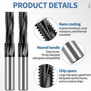 UFS 탭 CNC 55 텅스텐 강철 파이프 전체 스레드 1/8 1/2 G 1/16 BSP 커터 밀링 BSPT 밀 1/4 3/8 RC 밀스