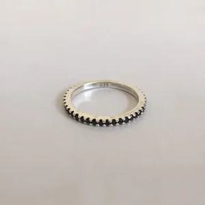 silver925) black spinel ring 은반지 커플반지 여성반지 링 ring
