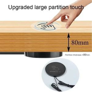 3.724V 조광기 센서 관통 스위치 목재 패널 터치 스마트 홈용 12V LED 디밍 가능 감지 맞춤형