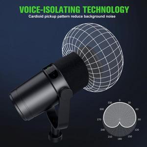 Shure SM7B용 스튜디오 녹음 성능 보컬용 전문 다이나믹 마이크 선택 사용 주파수 응답
