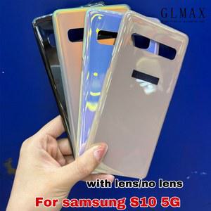 삼성 갤럭시 S10 5G 후면 도어 패널 쉘 하우징 SM-G977B SM-G977F 교체 용 배터리 커버 뒷면 유리