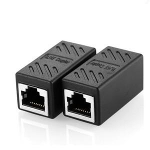 2팩 RJ45 커플러 이더넷 케이블 LAN 커넥터 인라인 Cat7/Cat6/Cat5e 연장 어댑터 암-암