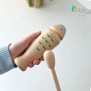 재롱잔치드럼 박자 타악기 맑은 청명한 목탁장난감 14.5cm 스님 부처님 독보적 큰머리