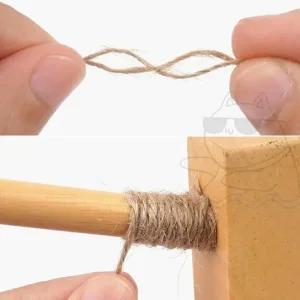 황마끈 화분 장식용 유리병 선물용 25cm 액자 식물병 포장 선물 병입구 빈티지