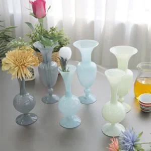 밀크 글라스 화병 3color 대 소화 꽃병 인테리어 디자인 장식 꽃화