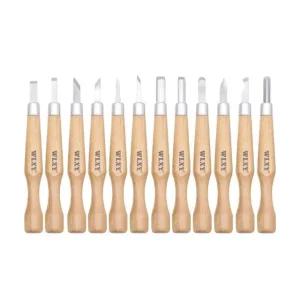 고품질 목공용 판화 조소세트 12pcs 조각도 조각도구 조각도케이스 (WFK6FKL)