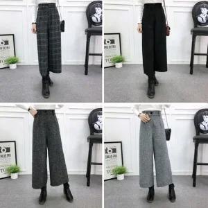 [오노마] ONM 2168 9부 단추 모직 통바지 4색상