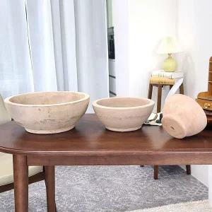 테라원 빈티지 아쿠아 토분 KV53 와이드분재 3개 셋트