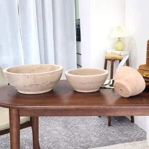 [콩심팥심]테라원 빈티지 아쿠아 토분 KV53 와이드분재 3개 셋트