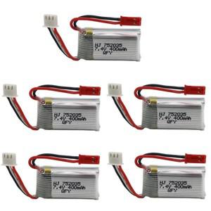 JST 플러그 Lipo 배터리 7.4V RC 비행기 Quadcopter 드론 헬리콥터 장난감 예비 부품 Plu와 2S 400mah