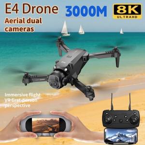 전문가용 드론 E4 표준 각도 SD 카메라 WiFi FPV 고도 유지 접이식 RC 쿼드로터 헬리콥터 없는 어린이 장난
