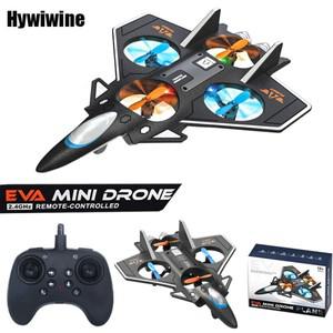 Rc 비행기 전투기 2.4G 드론 원격 제어 헬리콥터 Quadcopter EVA 스턴트 글라이더 항공기 거품 장난감 어린