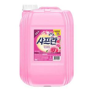 샤프란 핑크 센세이션 말통 로즈향 20L 섬유유연제 빨래 세제 세탁소 세탁 호텔용 모텔용 대용량