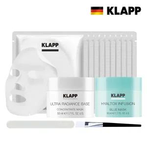 [스페셜 기획] 클랍 래디언스 마스크 1개+히알톡스 블루마스크 1개+밴디지 10장+스파출라 1개+브러쉬 1개